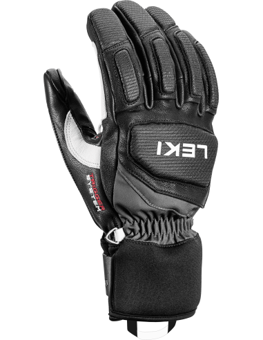 Gloves Leki Griffin Prime Black White | Leki Ski Gloves