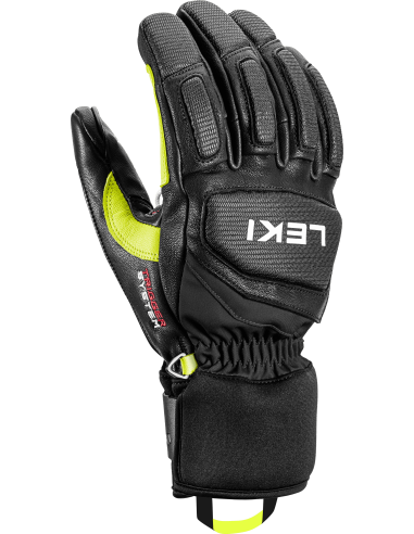 Gloves Leki Griffin Prime Black Lime White | Leki Ski Gloves