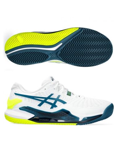 Zapatillas ASICS Gel Resolution 9 Clay White Restful Teal