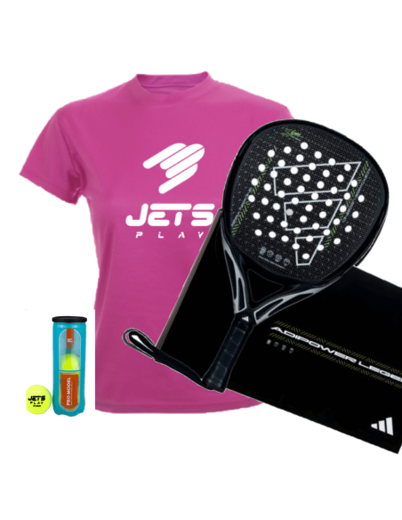 Pack Adipower Legend 2024 + Camiseta JetsPlay + Bote de bolas JetsPlay