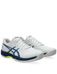 ASICS Gel Game 9 Clay Blanco Azul 2024 - Zapatillas de Pádel